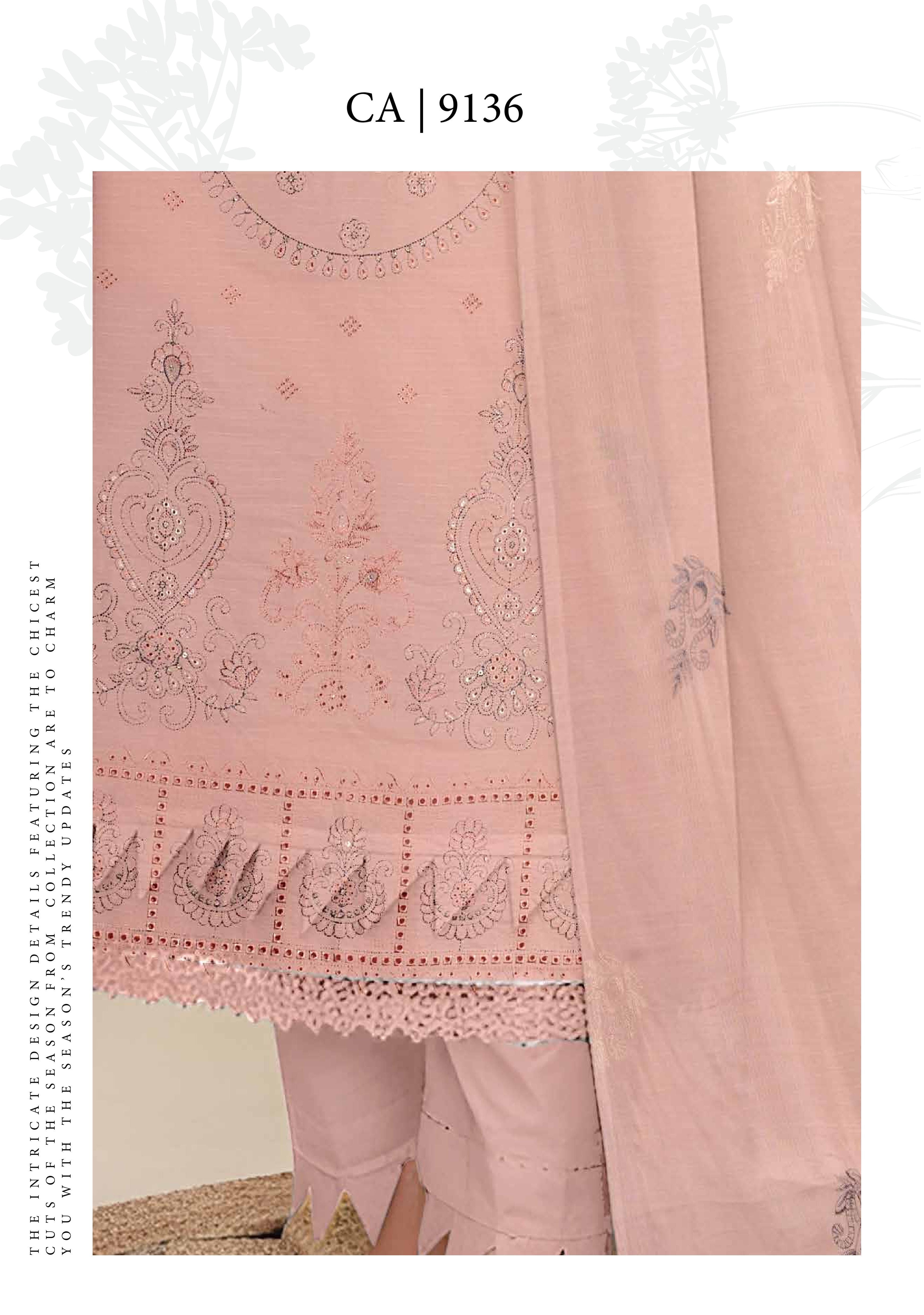 Embroidered 3 Piece Lawn Bin Iqbal Vol:521