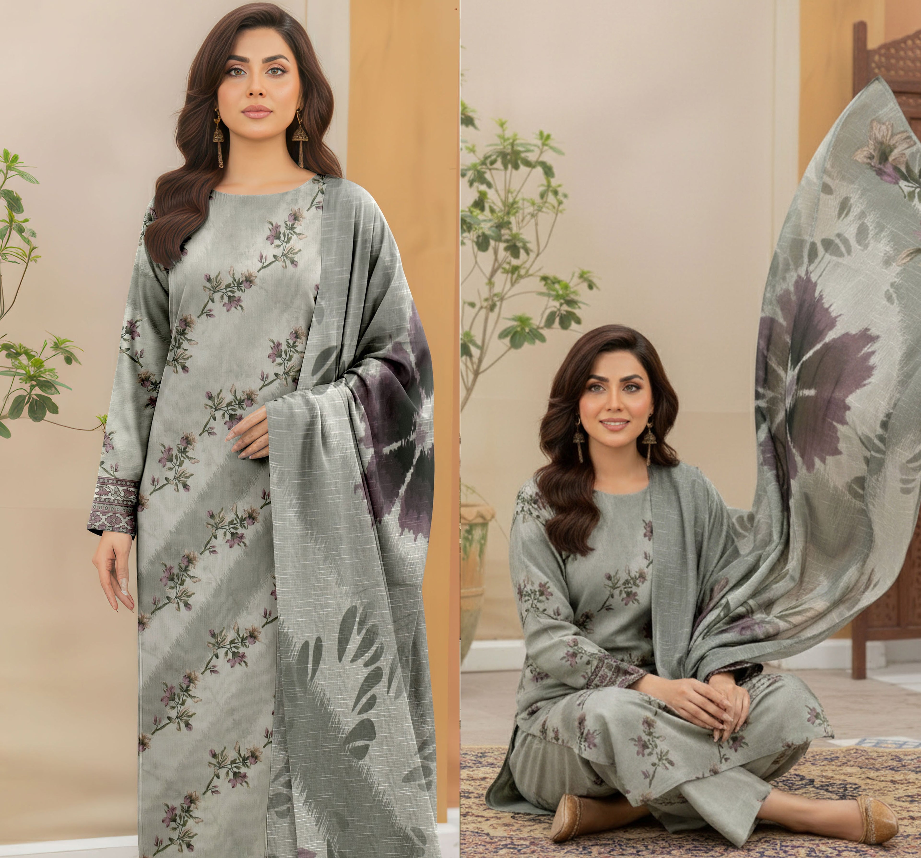 3 piece Lawn Fatima's Collection Vol:2782
