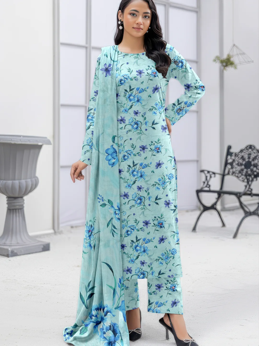 Lawn 3 Piece Vol-2754
