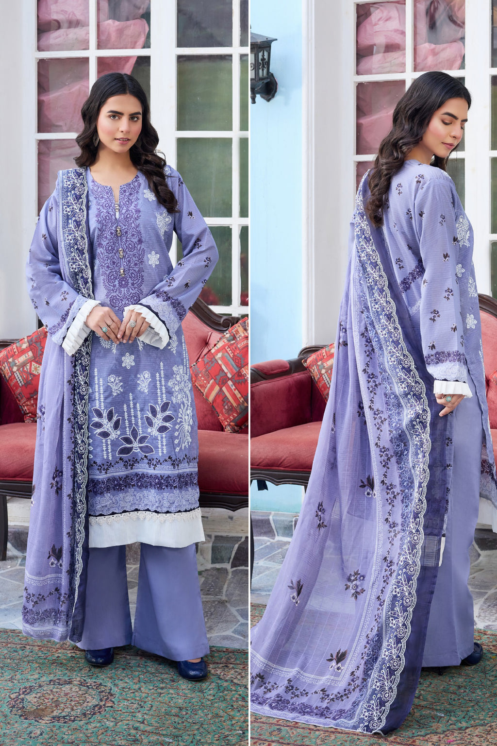 Embroidered 3 Piece Lawn by Palwasha Arwa Vol:17