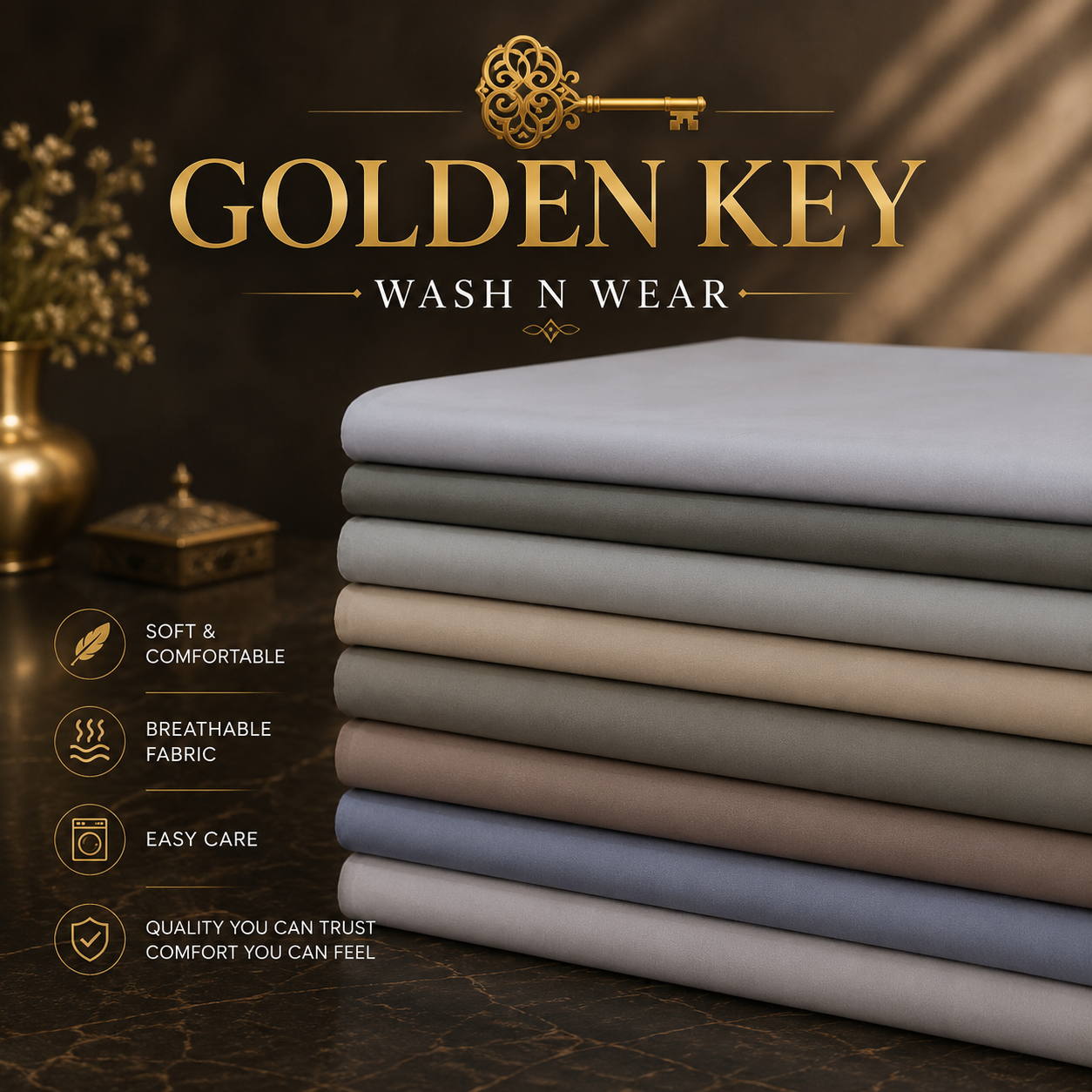 Golden Key Wash N Wear Four Season