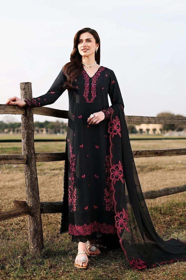 Chicken kari Embroidery Lawn