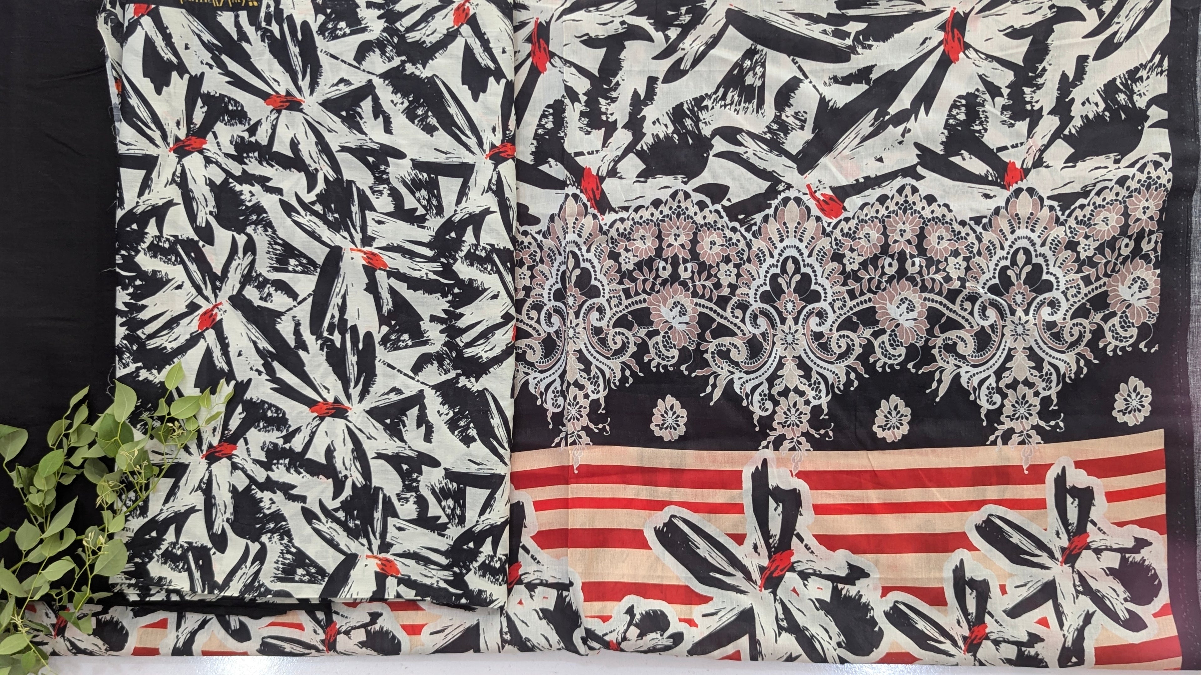 3 Piece Printed Lawn