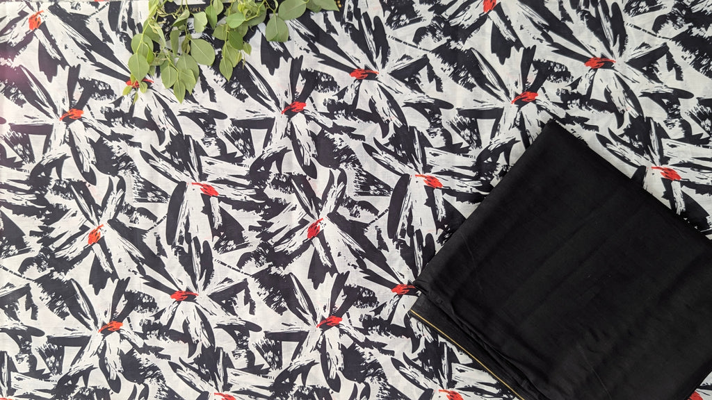 3 Piece Printed Lawn