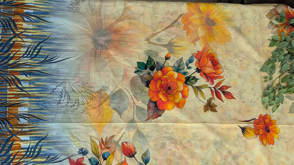 3 Piece Printed Lawn