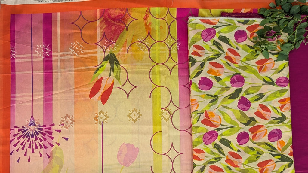 3 Piece Printed Lawn