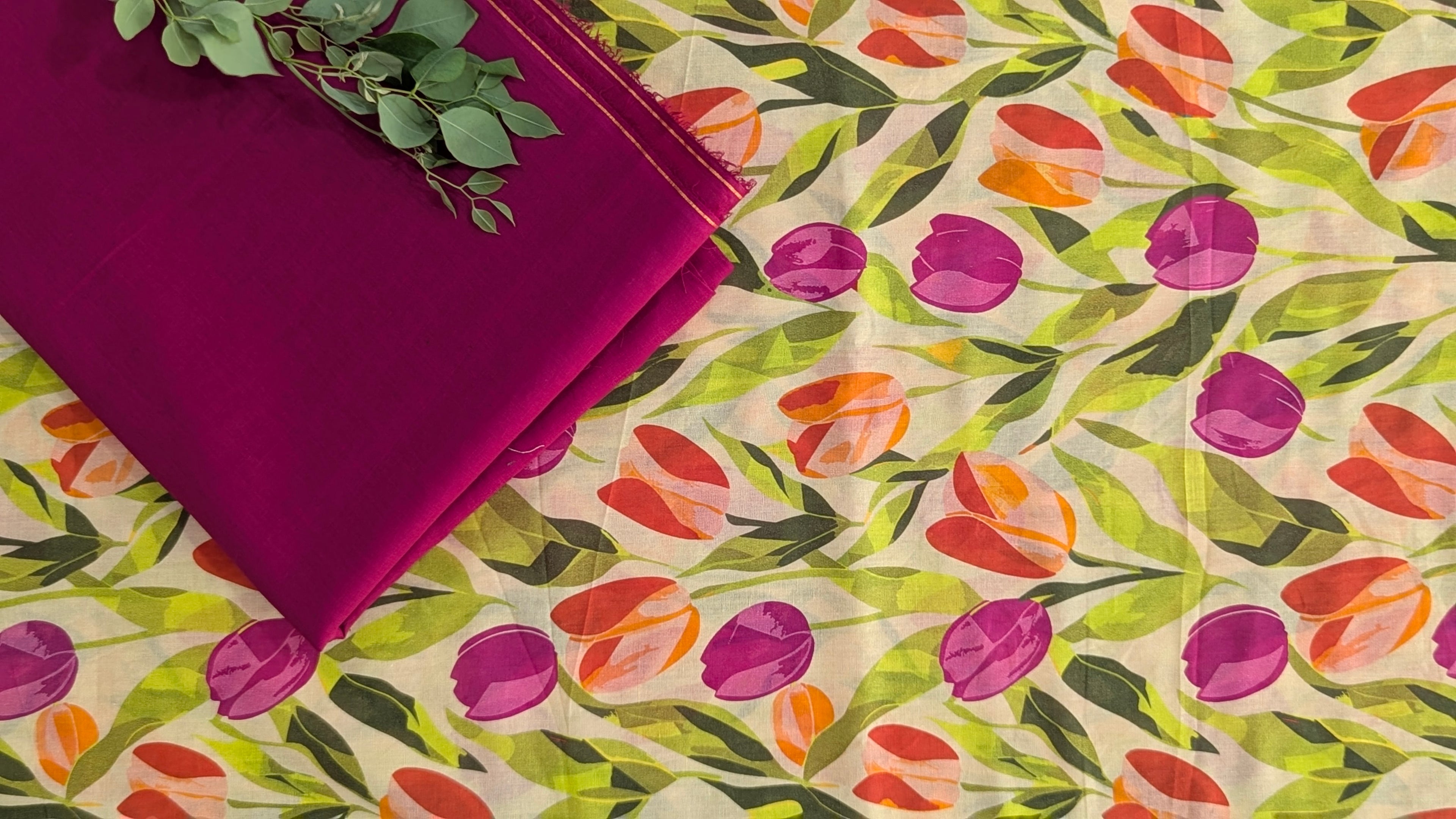 3 Piece Printed Lawn