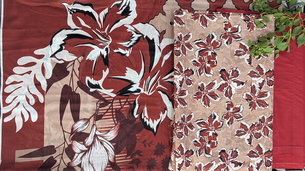 3 Piece Printed Lawn