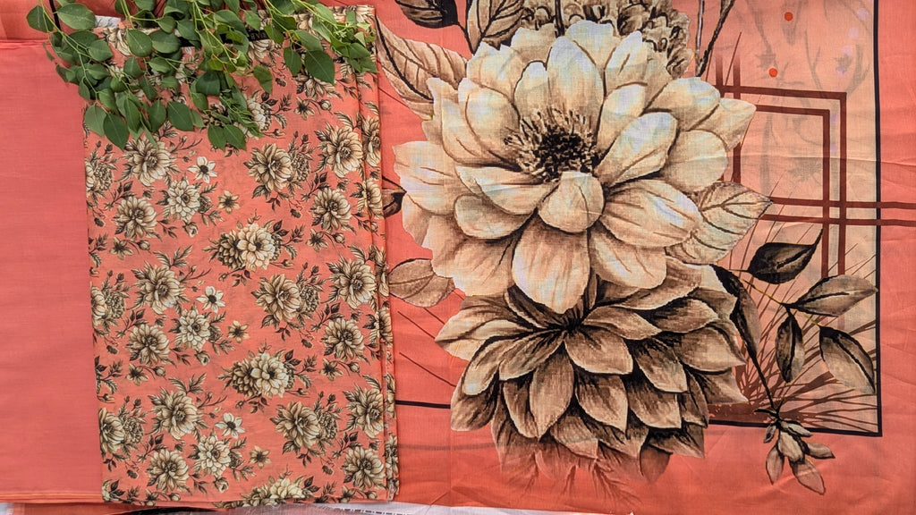 3 Piece Printed Lawn