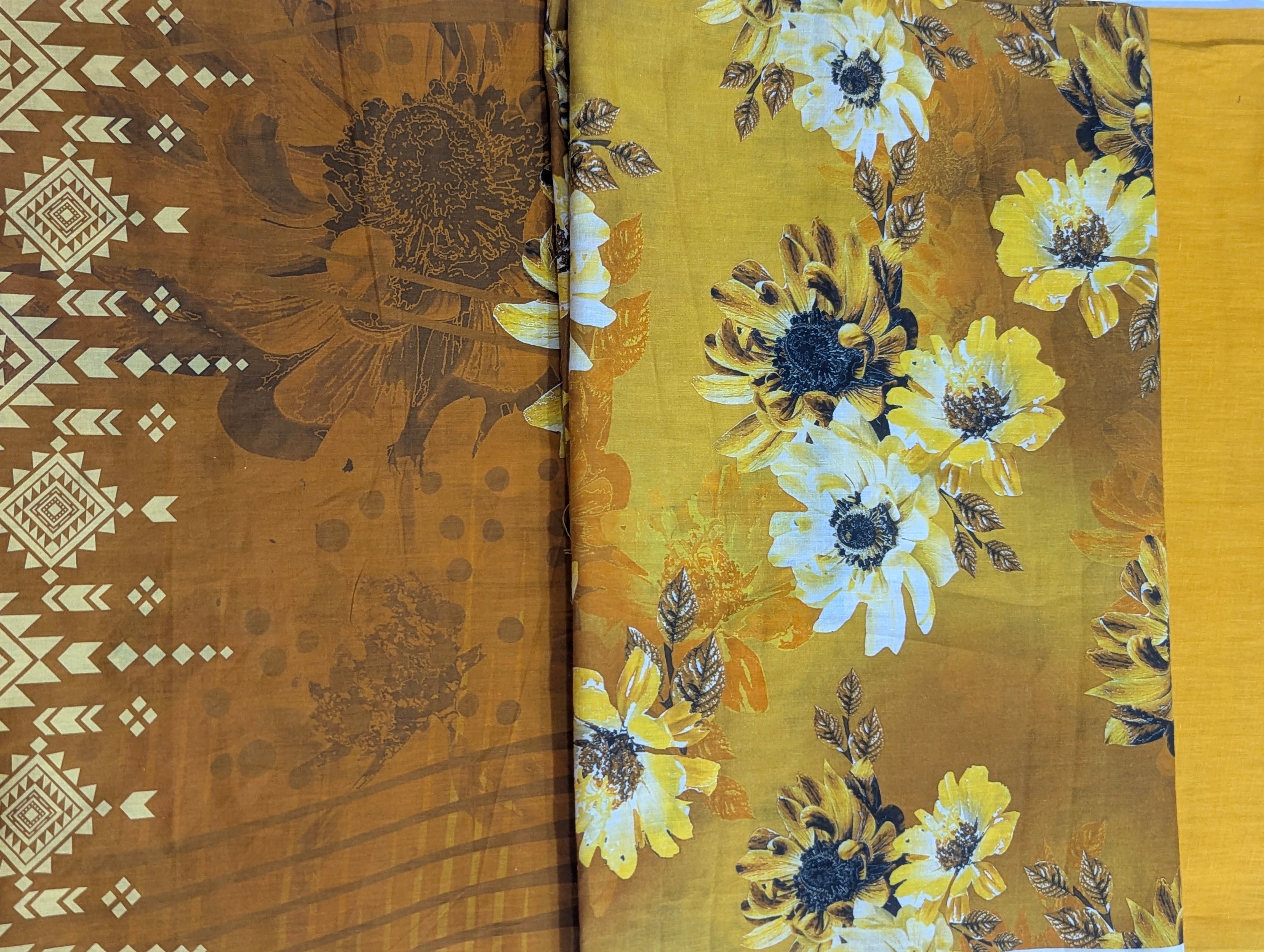 3 Piece Printed Lawn