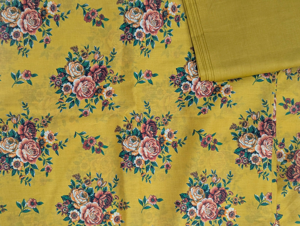 3 Piece Printed Lawn