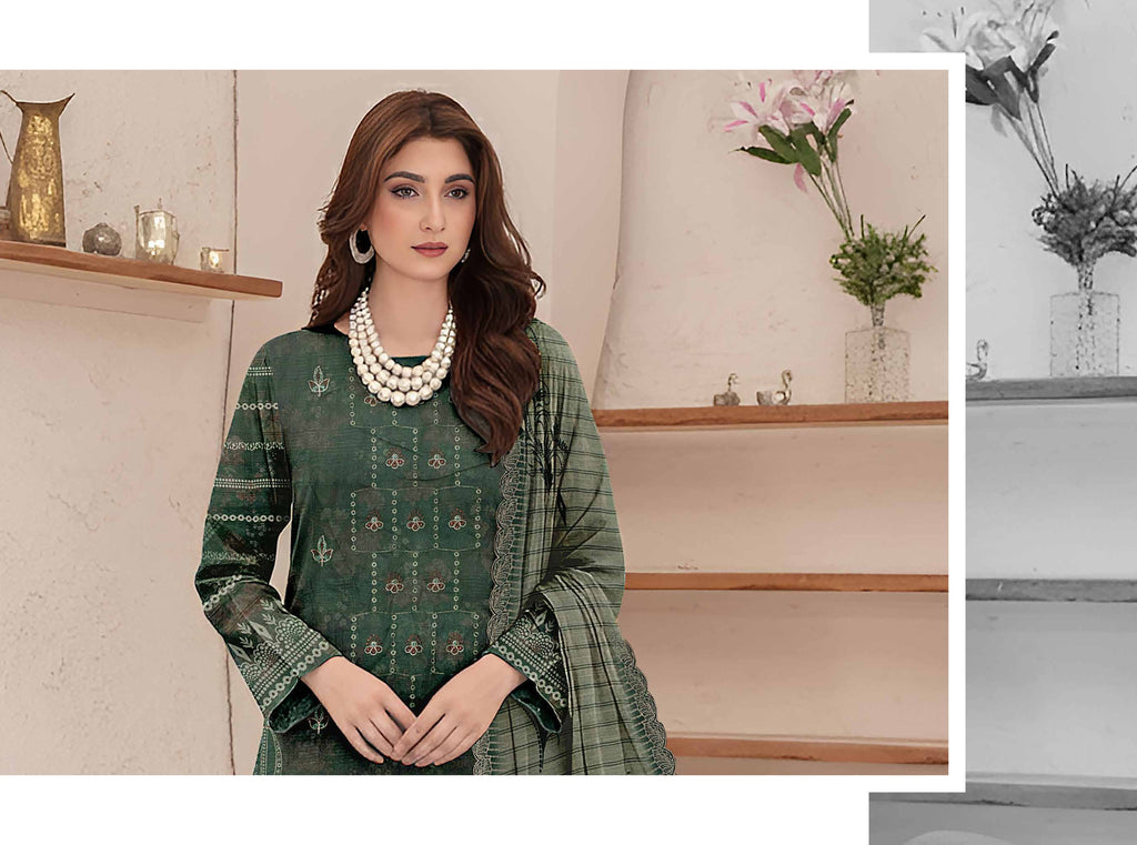 Saqafa 3 Piece Lawn Embroidery
