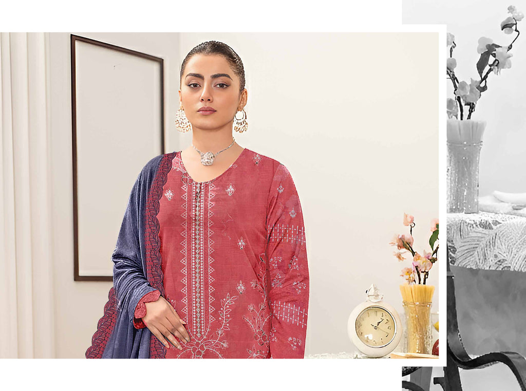 Saqafa 3 Piece Lawn Embroidery