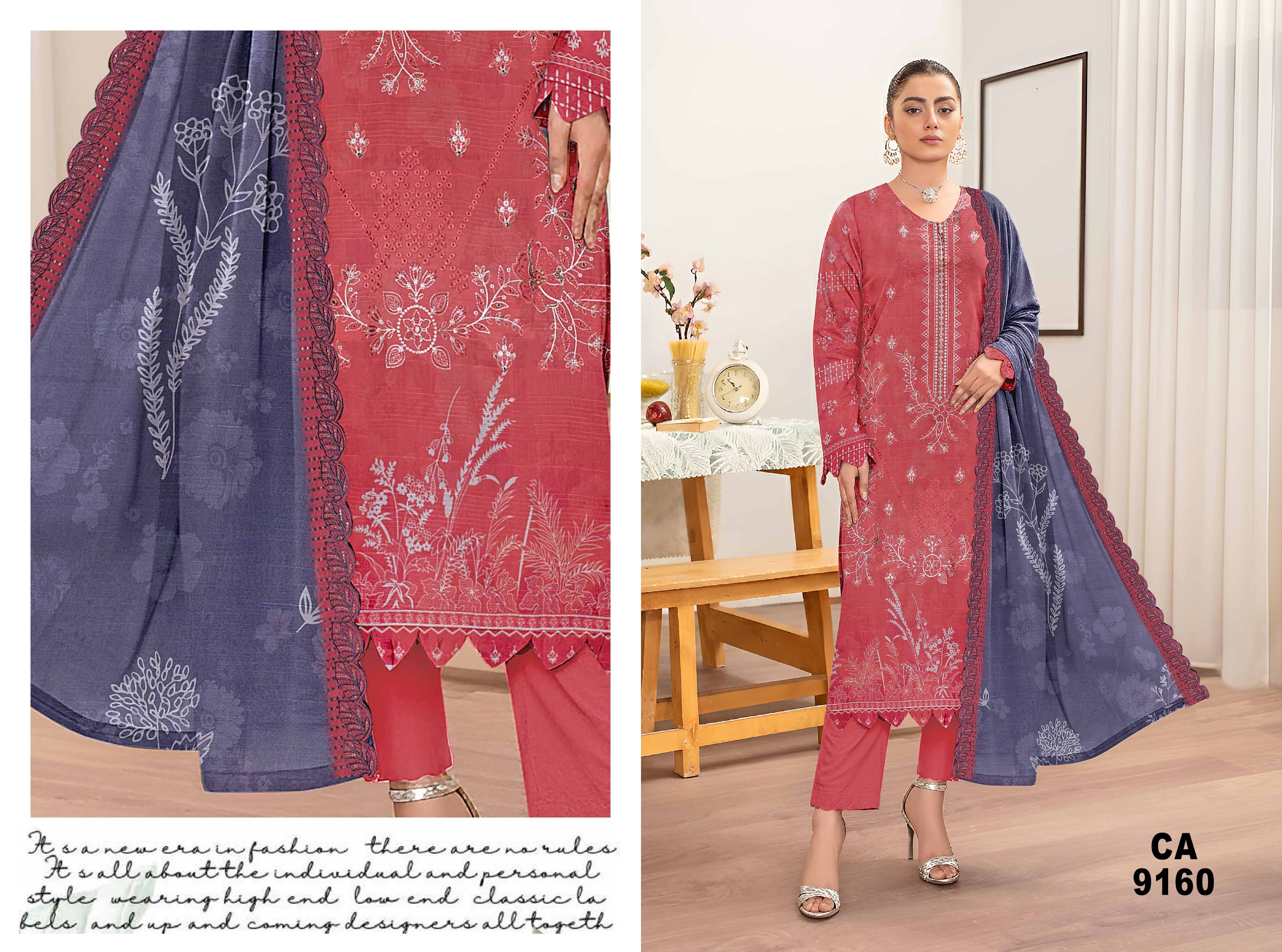 Saqafa 3 Piece Lawn Embroidery
