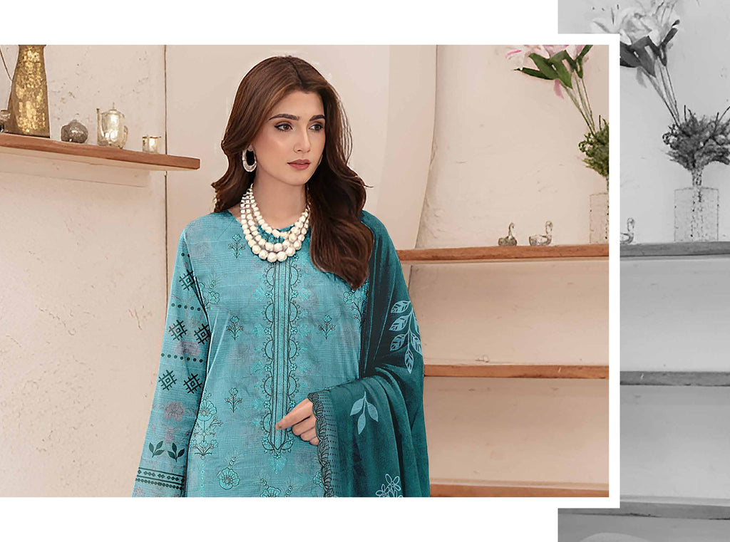 Saqafa 3 Piece Lawn Embroidery