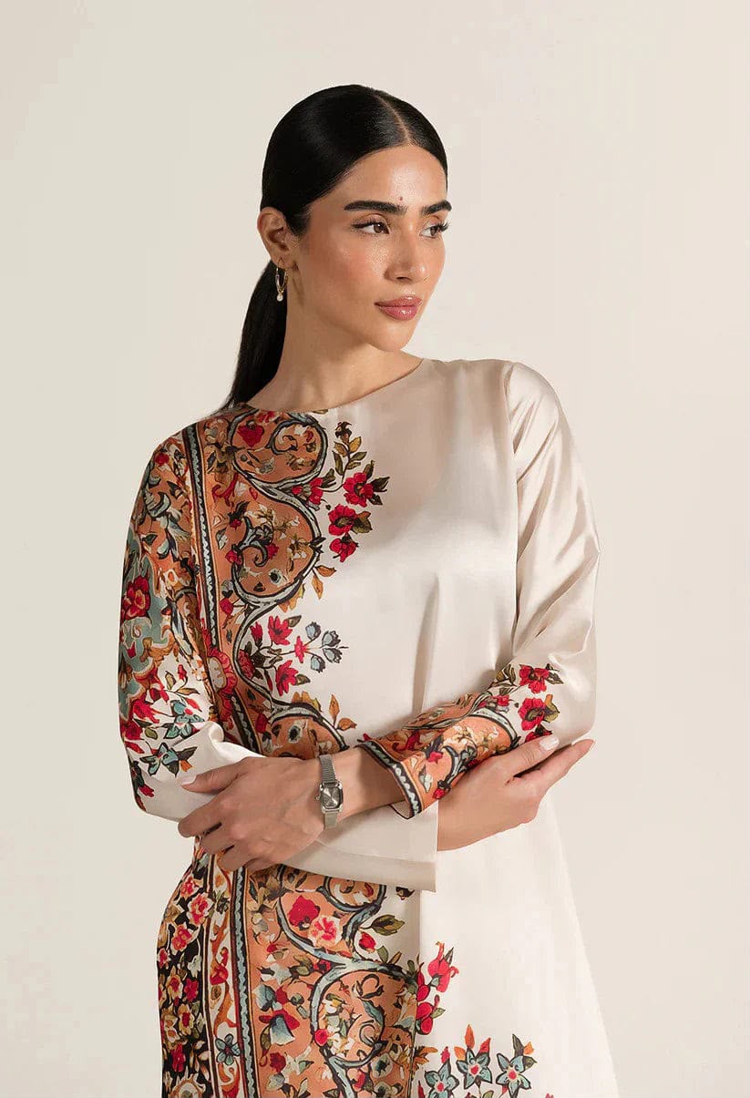 Silk Fabric Printed 3 Piece