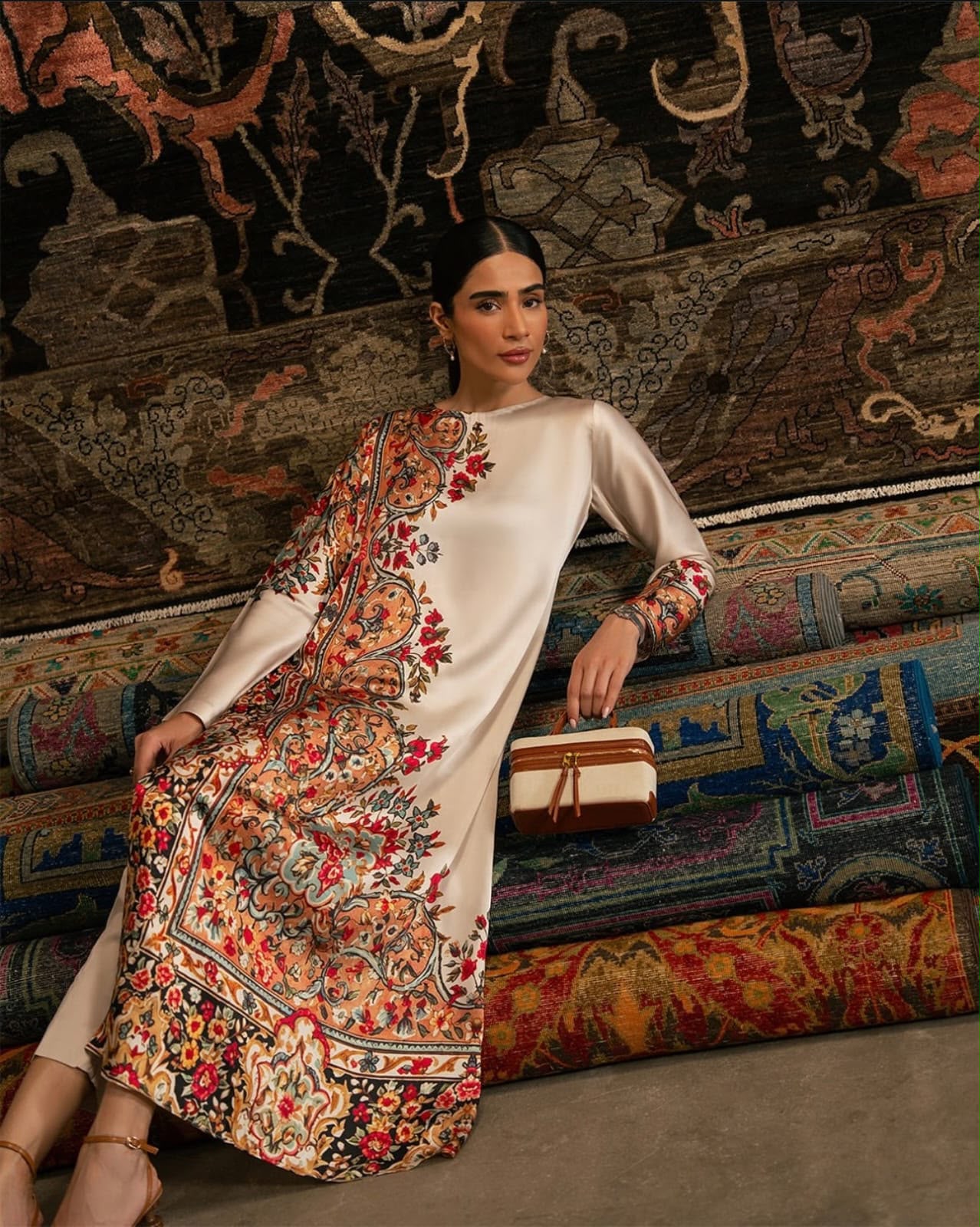 Silk Fabric Printed 3 Piece
