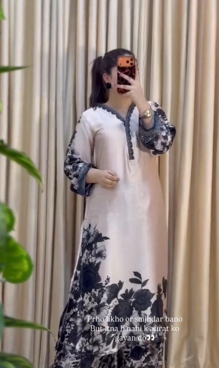Silk Fabric Printed 3 Piece