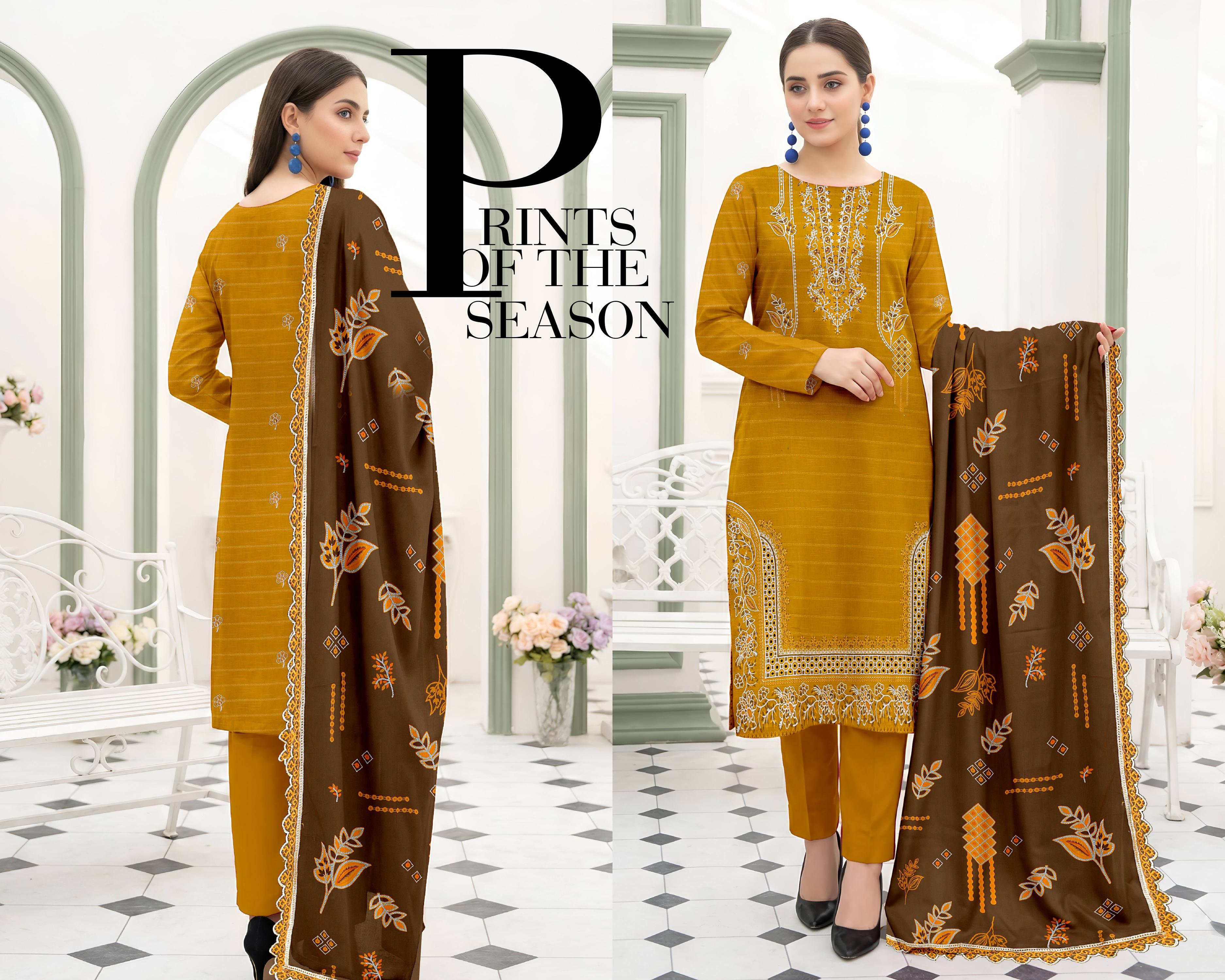 3 Piece Lawn Fatima's Collection Vol:2740