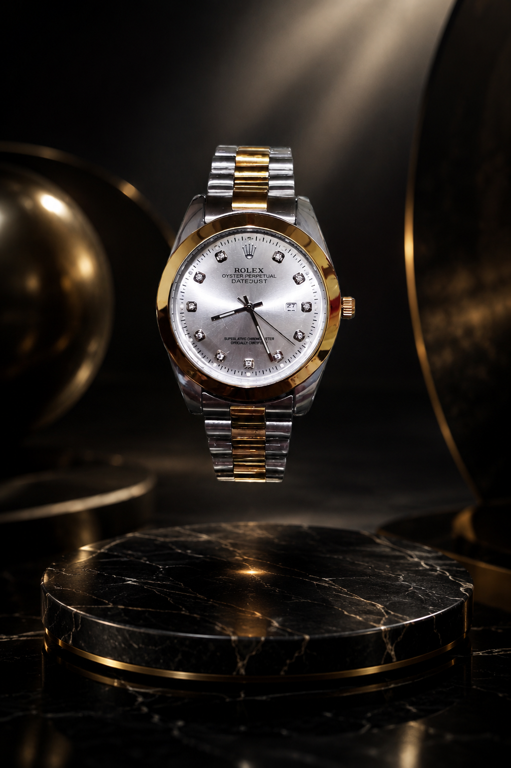Rolex Plain Dial Two Tone