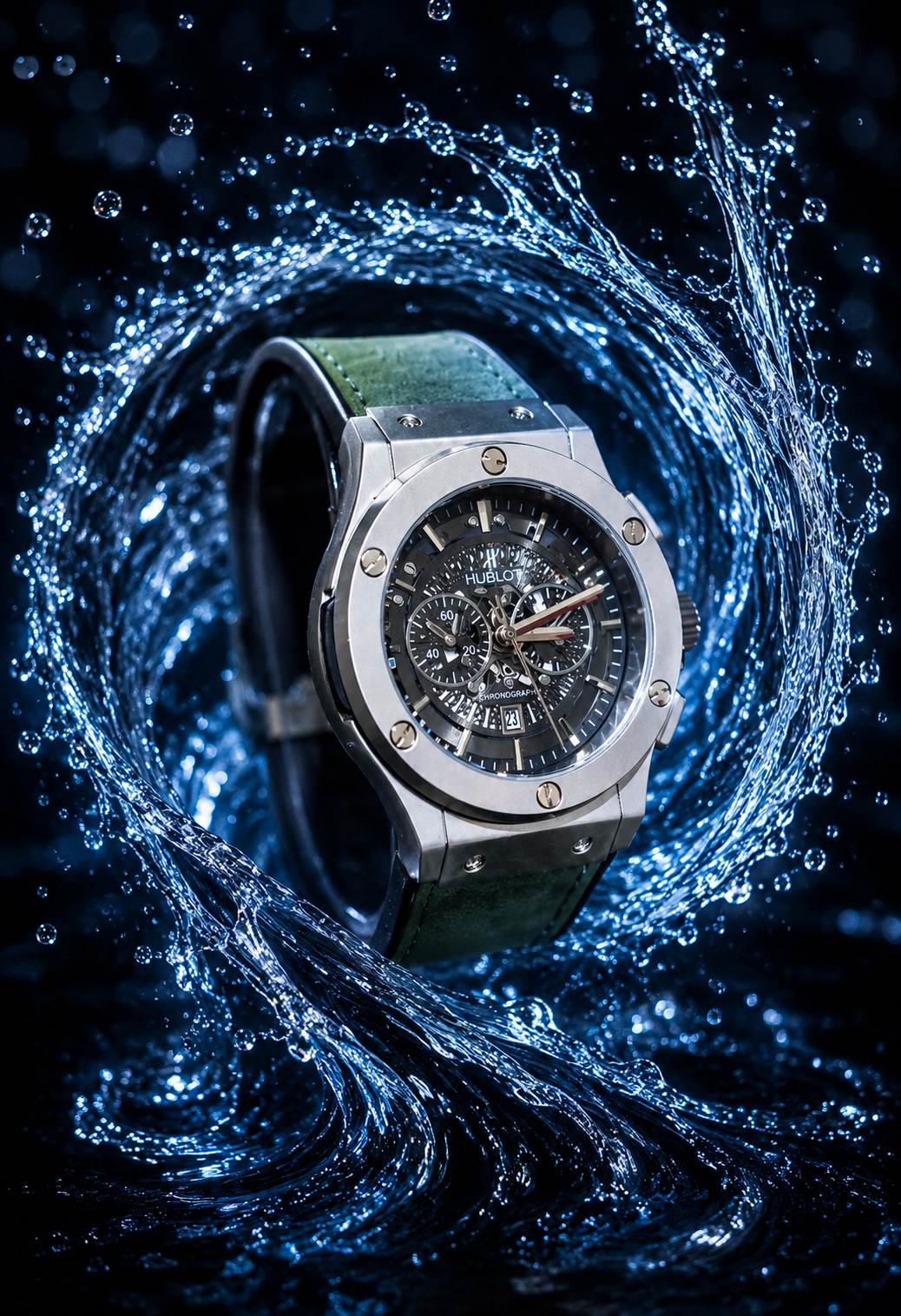 Hublot Men's Watch with Lock Strap - Stylish Date Working Watch