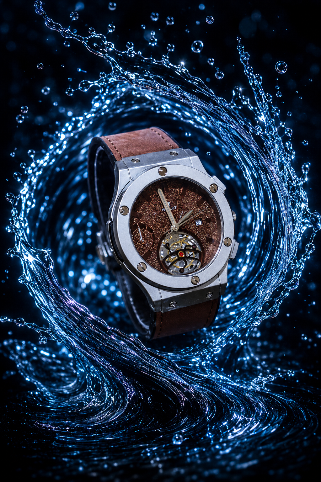 Hublot Men's Watch with Lock Strap - Stylish Date Working Watch