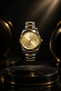 Rolex Plain Dial Two Tone